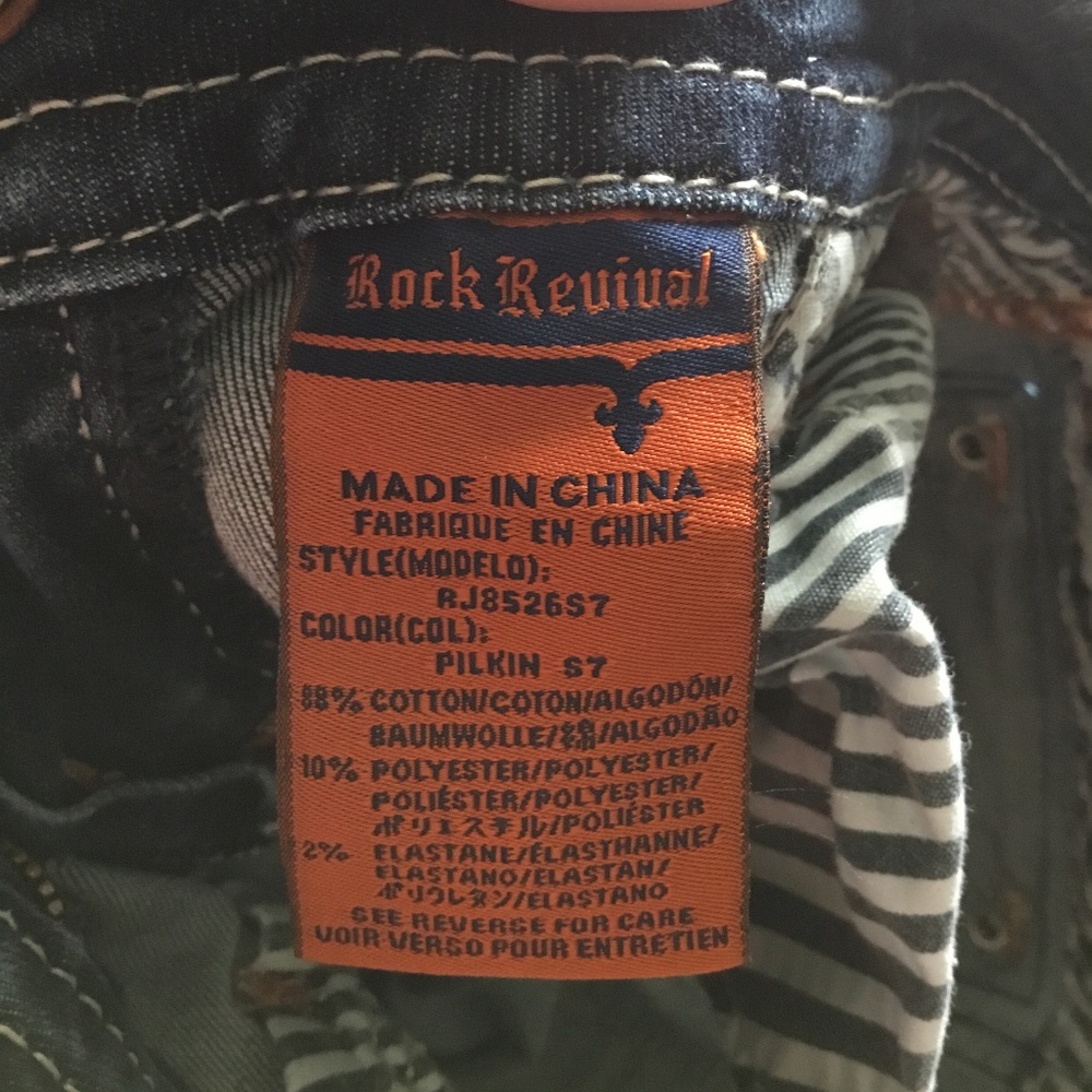 Rock Revival Skinny Jeans Size 25 - Picture 6 of 6